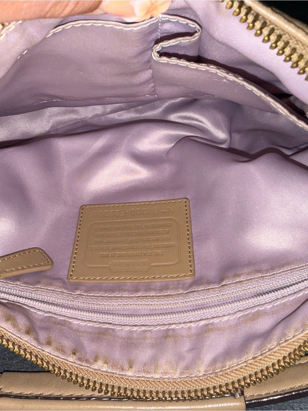Coach Pebble Leather Shoulder Bag - Picture 6 of 8